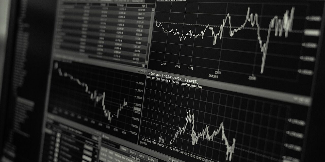Stock market charts